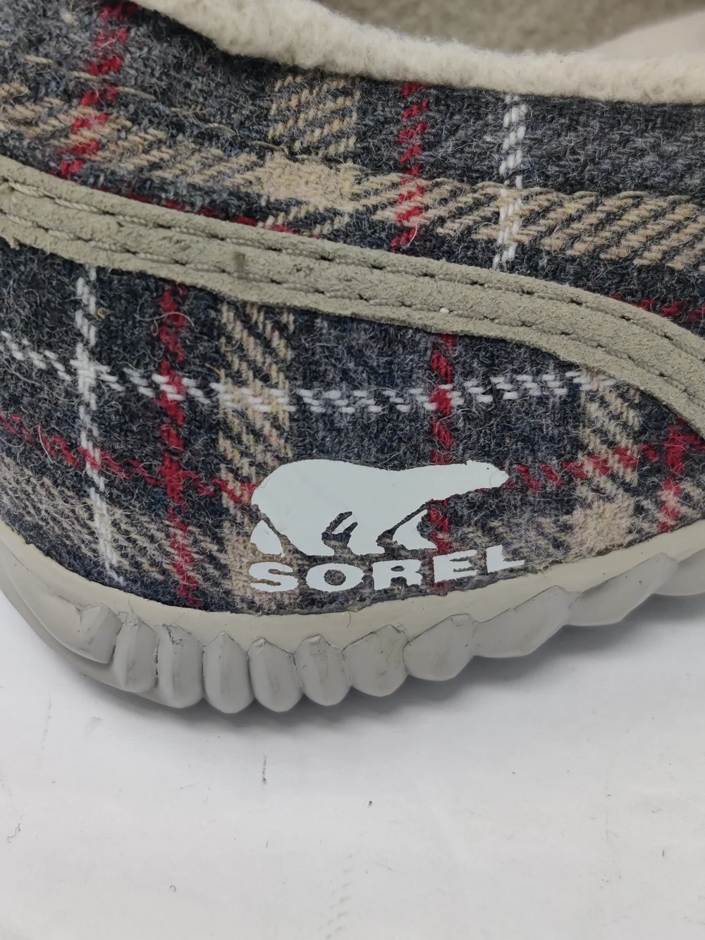 Sorel Plaid Faux Fur Lined Moc Slippers Men's 8 NM3870-271